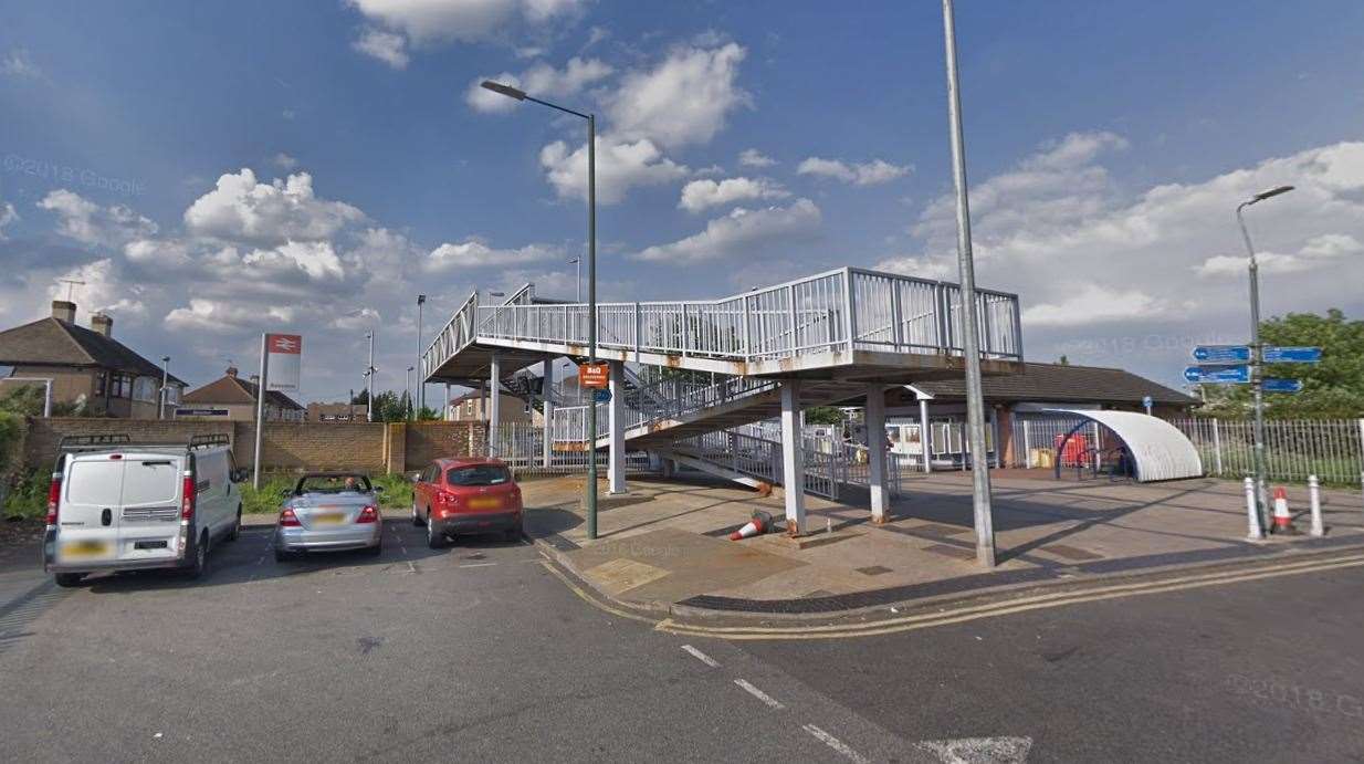 A man has died after being hit by a train at Belvedere railway station. Picture: Google