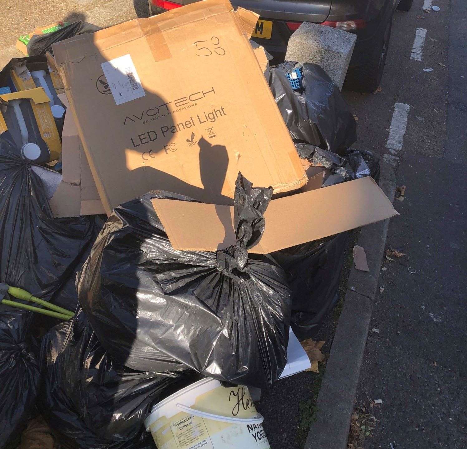The latest spate of fly-tipping in Gravesham saw £400 worth of fines issued. Picture: Gravesham Council