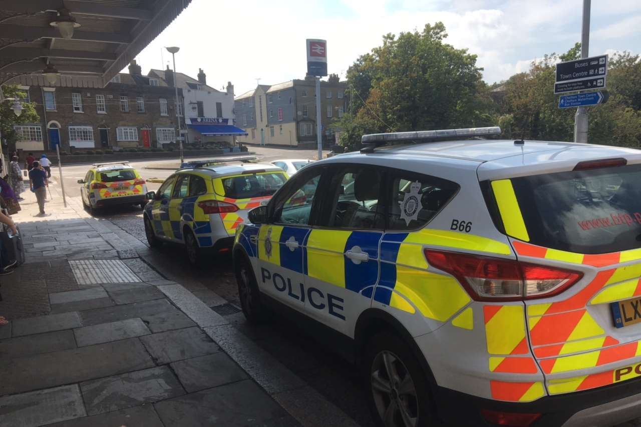 Police were called to Chatham Railway Station.