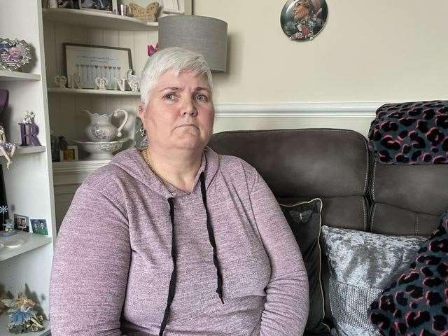 Rachel Holland, mum of missing Alex Holland, pictured at the family home in Delane Road, Deal