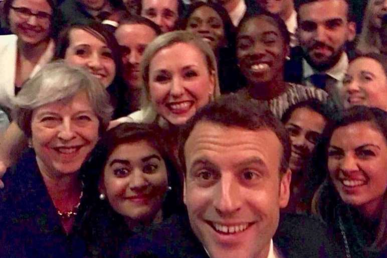 Tamanna Miah is rubbing shoulders with Thersea May and Emmanuel Macron