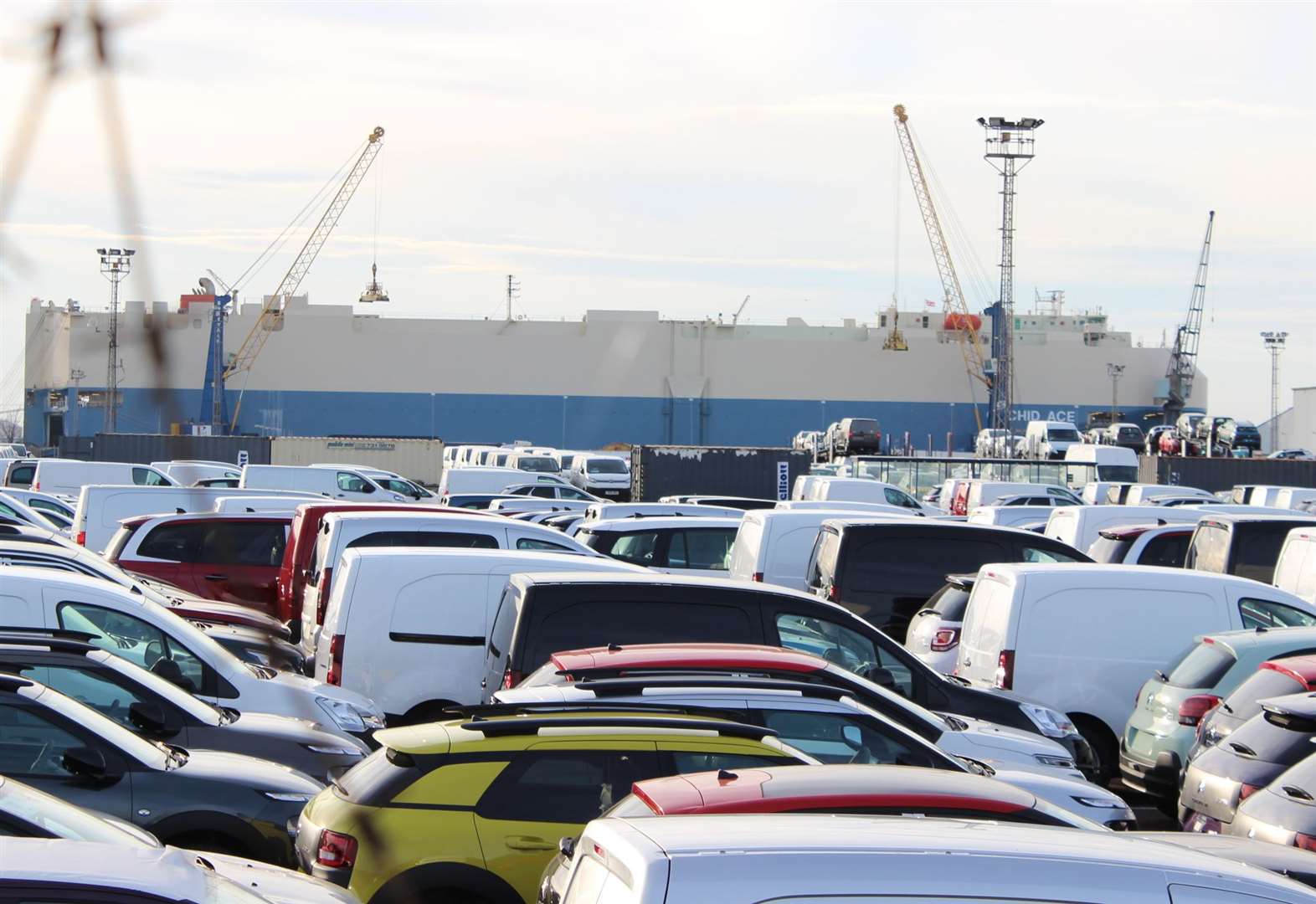 Imported cars the Port of Sheerness