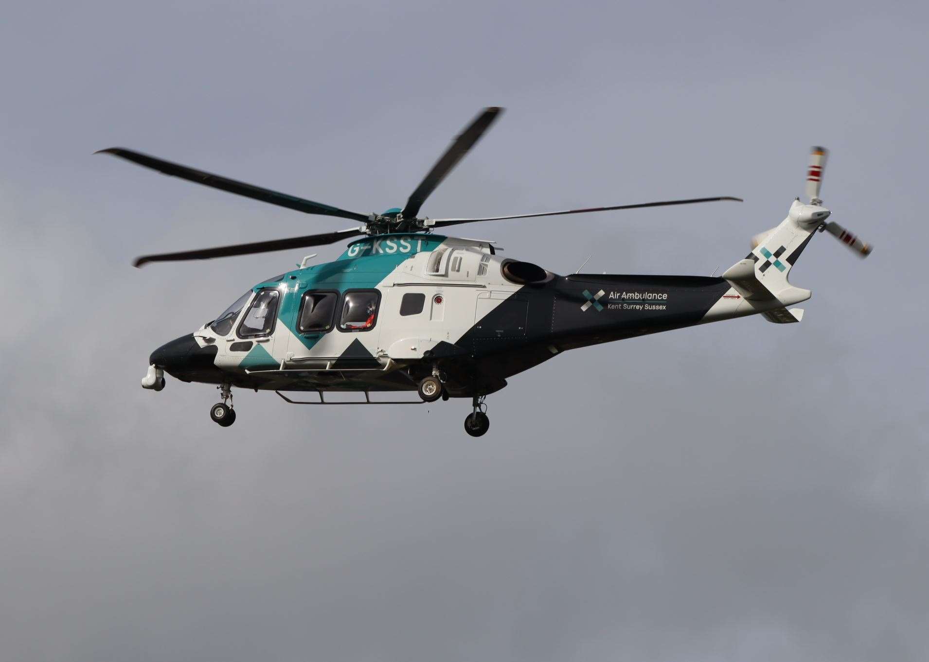 An air ambulance landed in Sturry, near Canterbury last night. Stock photo