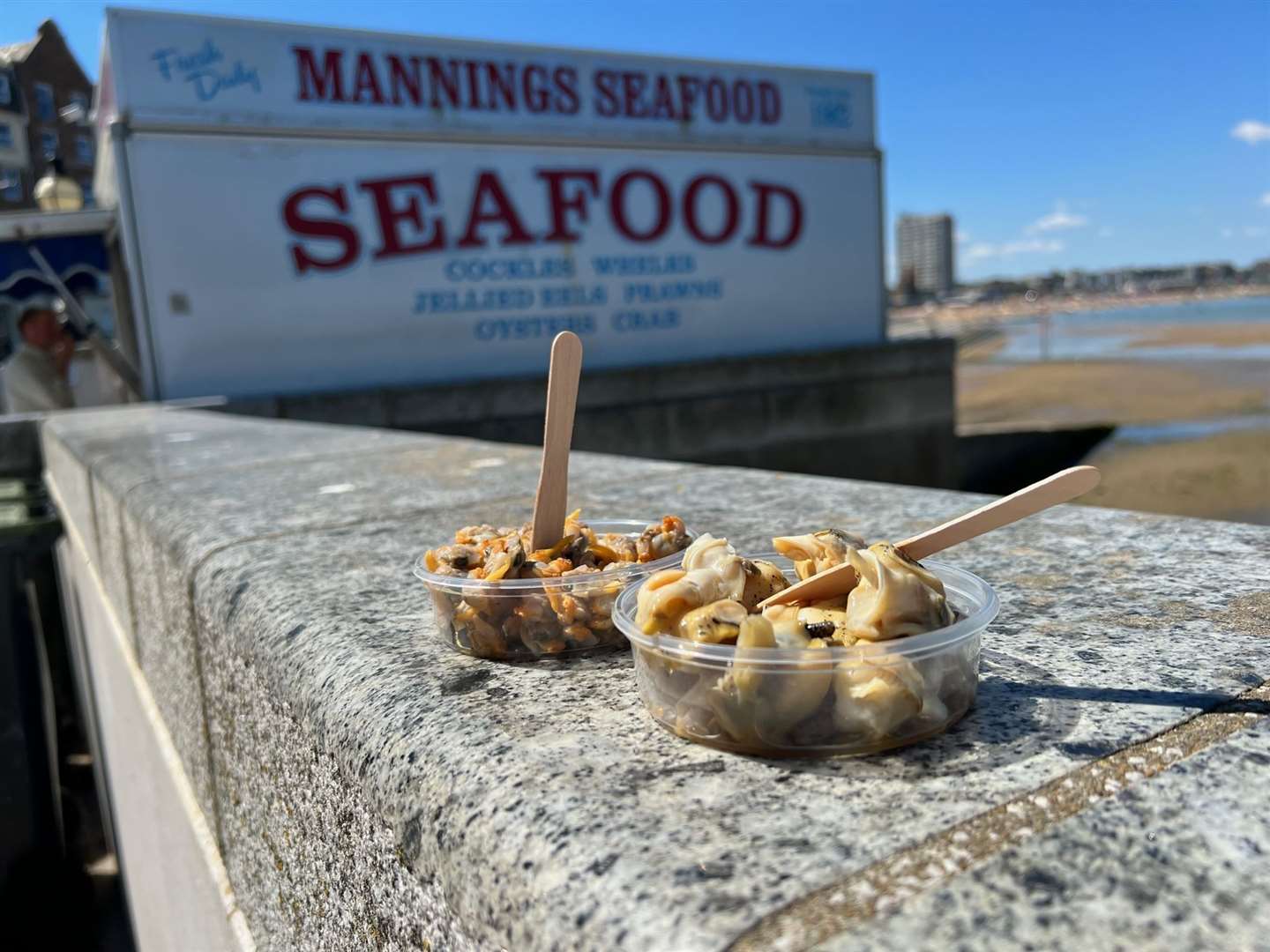 There are worse places to dabble with a bit of cockle and whelkage