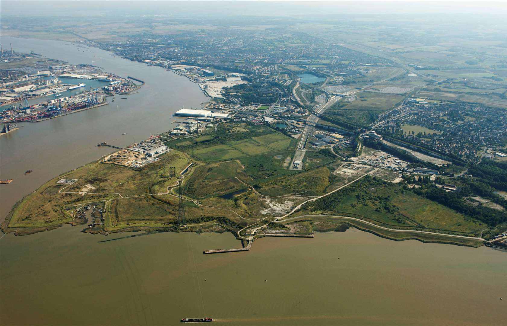 The London Resort is proposed for the Swanscombe Peninsula. Picture: EDF Energy