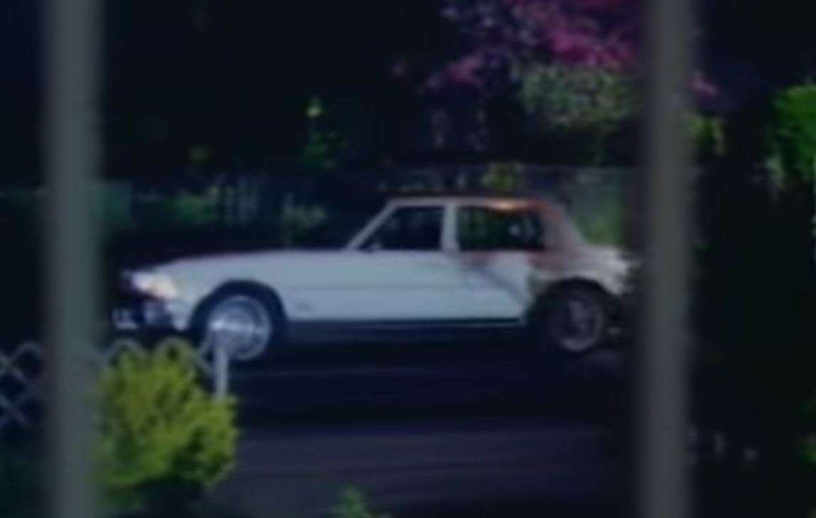 How the Crimewatch reconstruction of the Monkton murder portrayed the car. Picture: Crimewatch/redcard74 YouTube channel