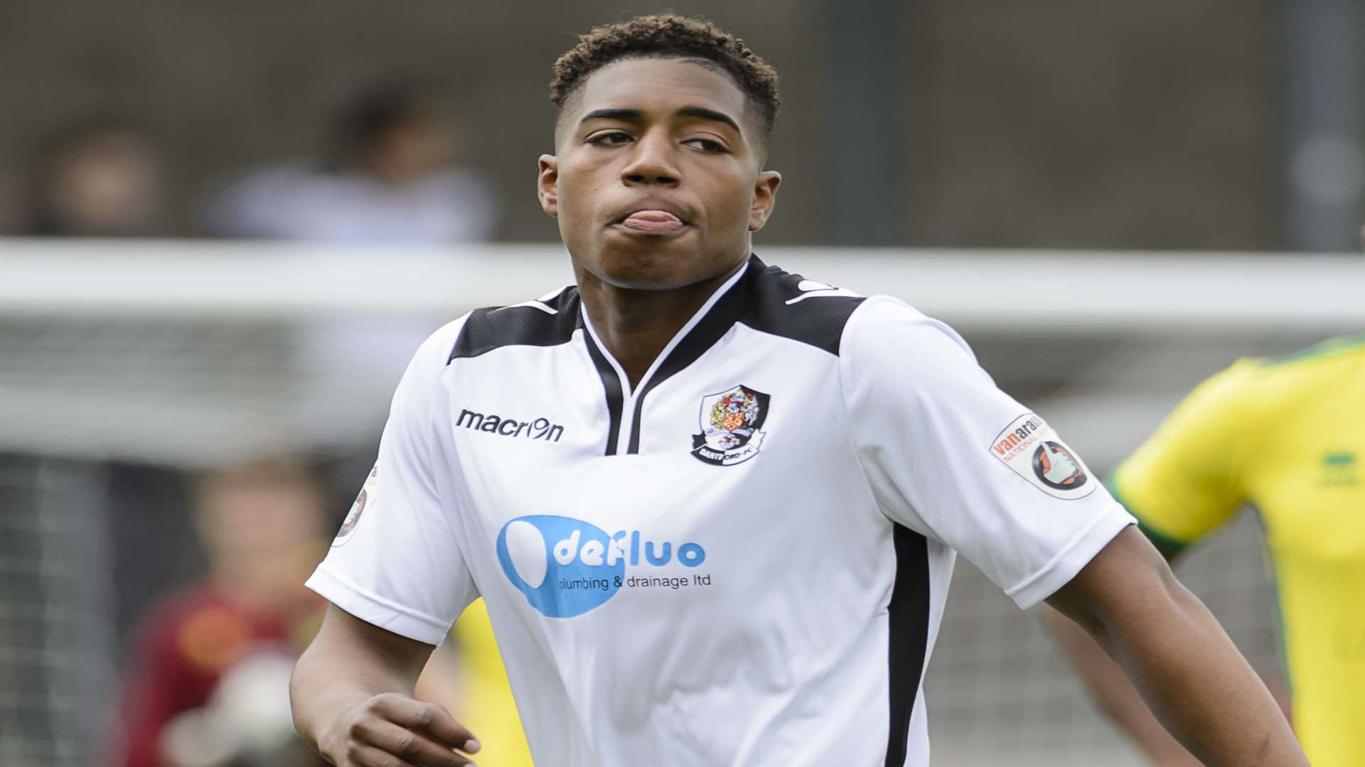Richard Seixas made an instant impression on his Dartford first team debut Picture: Andy Payton