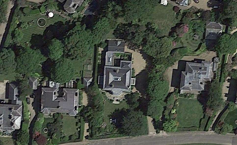 A birds eye view of the Tunbridge Wells reveals the sheer size of the estate. Photo: Google Earth