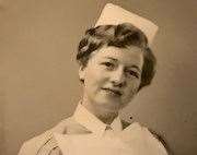 Peggy Pryer in her student nurse days