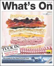 The Sandwich Celebration stars on this week's What's On cover