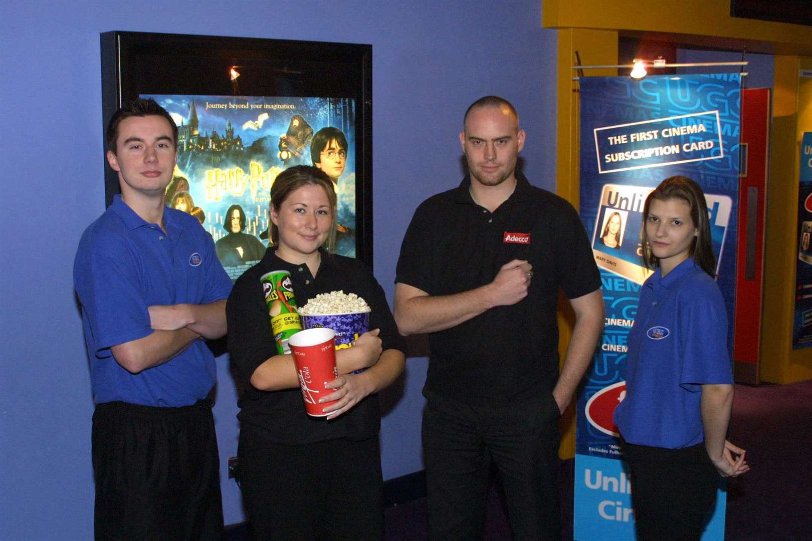 UGC Cinema at Strood, now Cineworld, employed temporary staff to cope with the floods of Harry Potter goers!