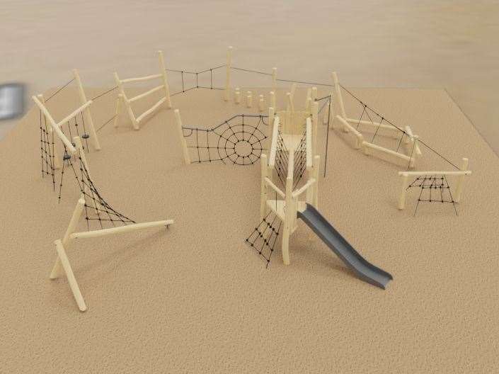 Plans have been submitted for a new play area on Folkestone seafront. Picture: FH&SDC