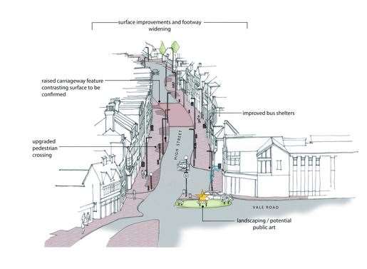 Plans for the town centre were released last year