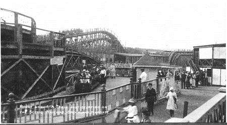Dreamland s iconic scenic railway in 1921.