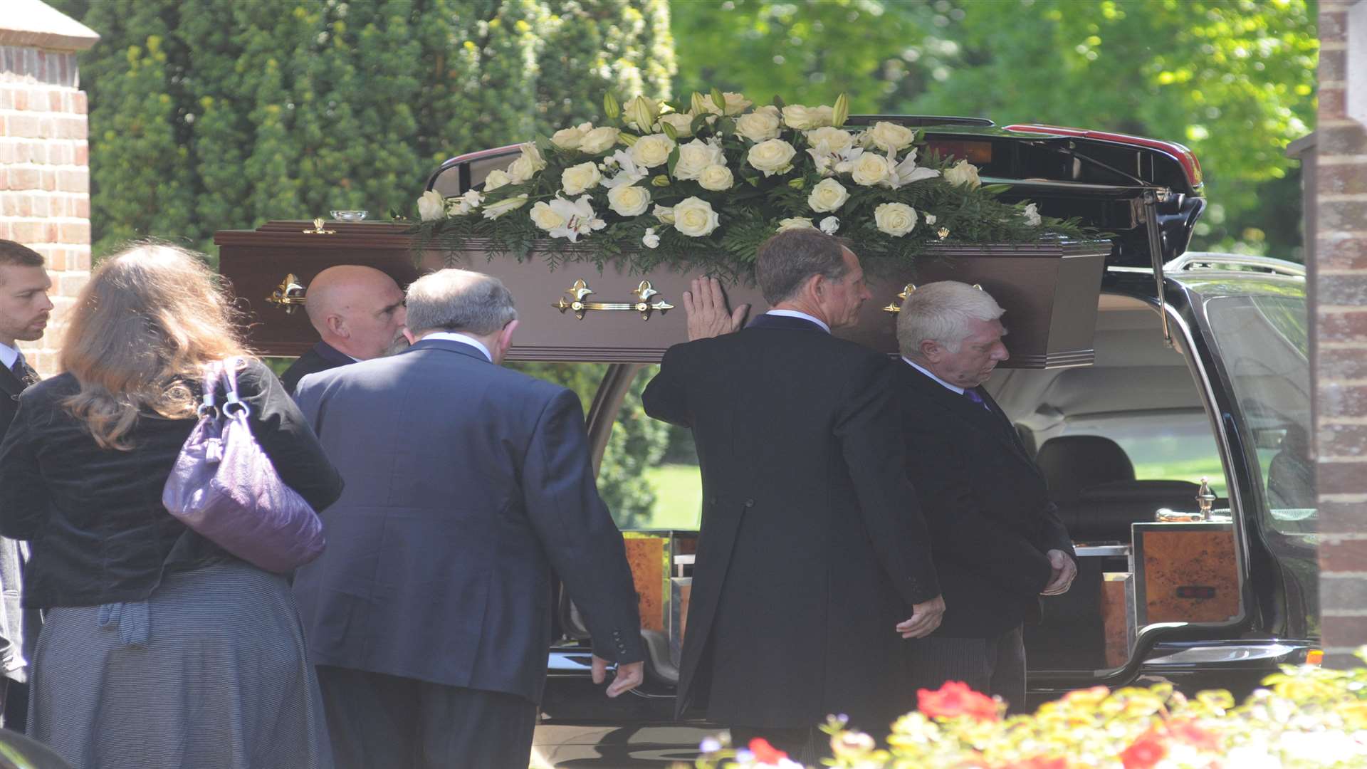 The funeral of Gordon Clark