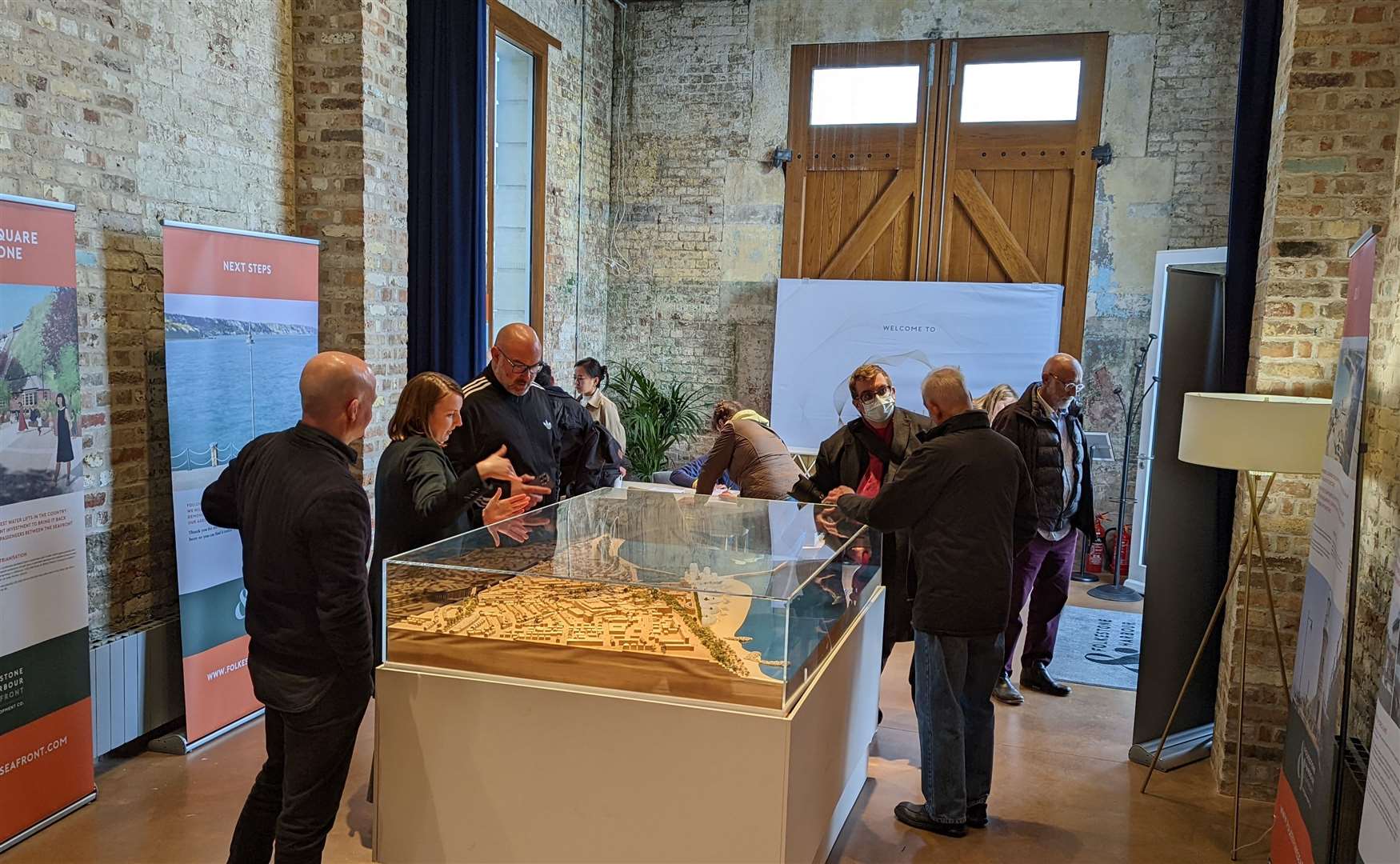 A public display took place as part of a consultation on the latest phase of Folkestone seafront redevelopment