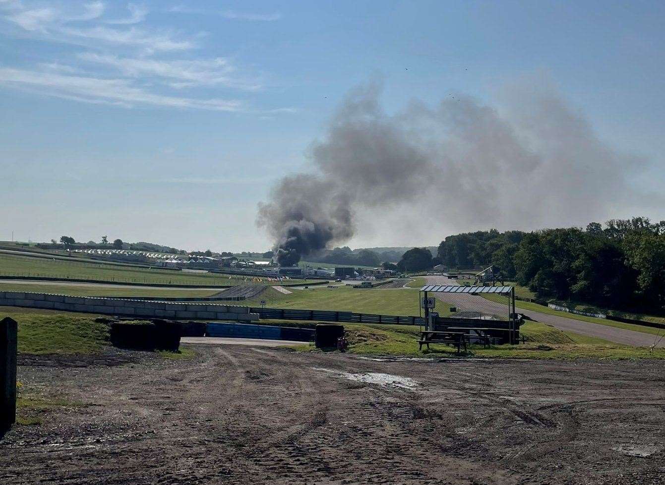 Fire crews have been called to the Lydden Hill race circuit near Canterbury. Picture: Bartholomew Hall