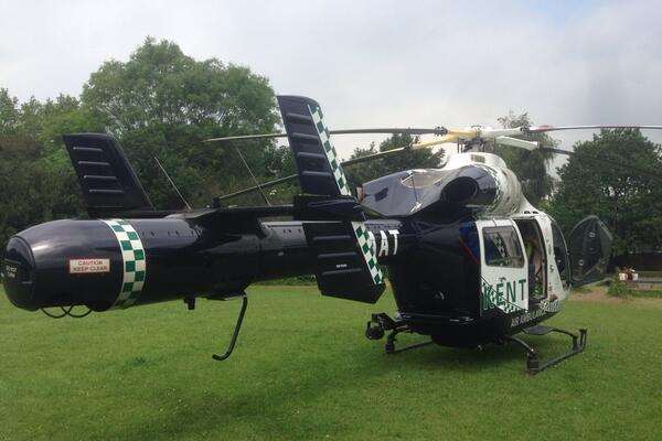 The Kent, Surrey and Sussex Air Ambulance was scrambled. Stock picture