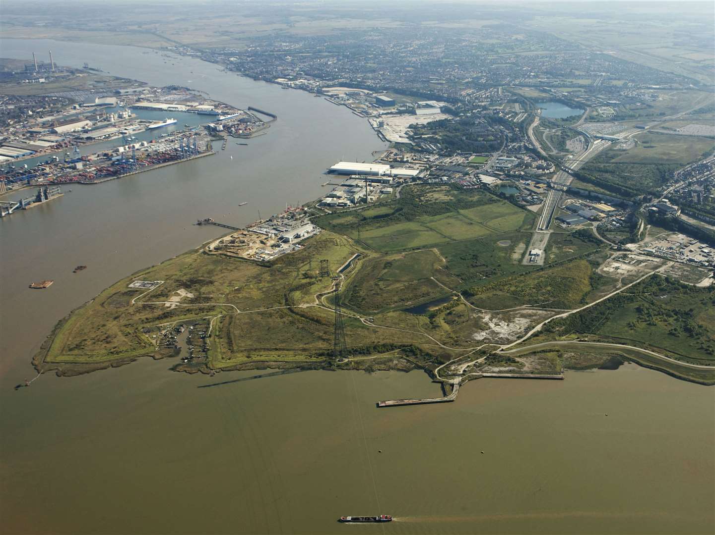 The London Resort is set to be built on the Swanscombe Peninsula. Picture: EDF Energy