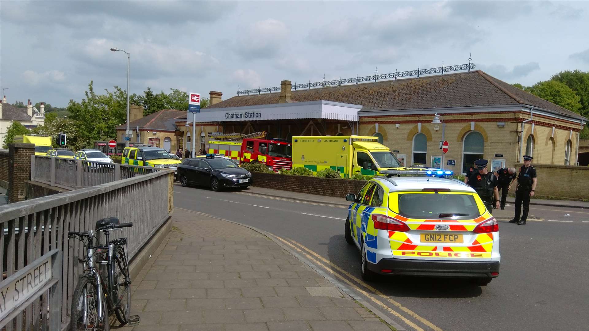 Emergency services at the station