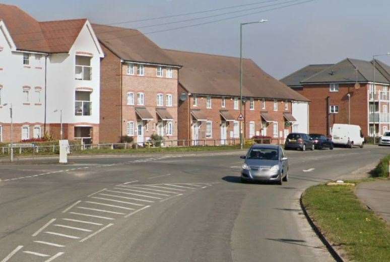 Fire crews were called to Cotton Lane, Greenhithe. Picture: Google