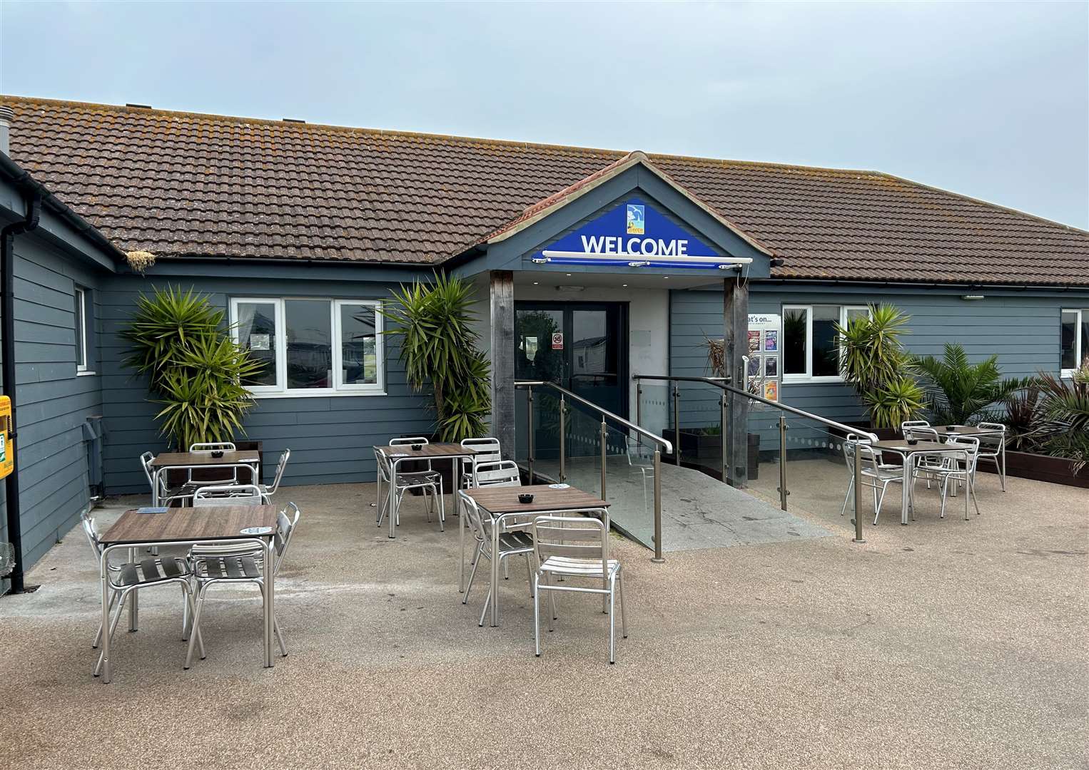 The clubhouse at Seaview Holiday Park near Whitstable