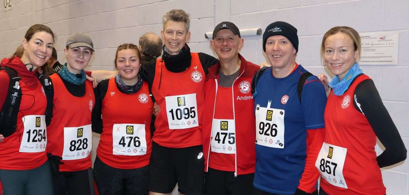 Members of Invicta East Kent at the Canterbury 10-mile race