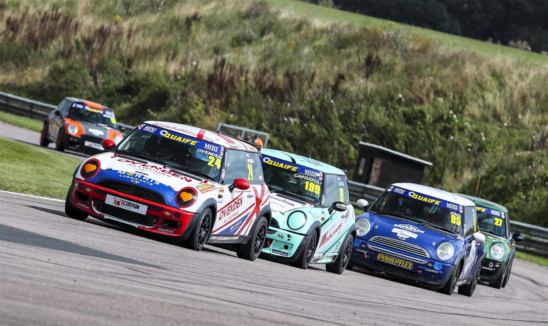 Ovenden, pictured here at Thruxton, finished sixth in the Mini Challenge Trophy this year and will return in 2022