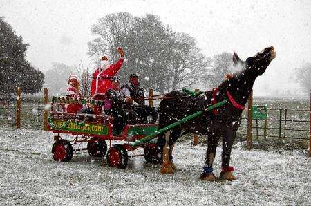Christmas may come but once a year but in stupemdous fashion at Quex Barn