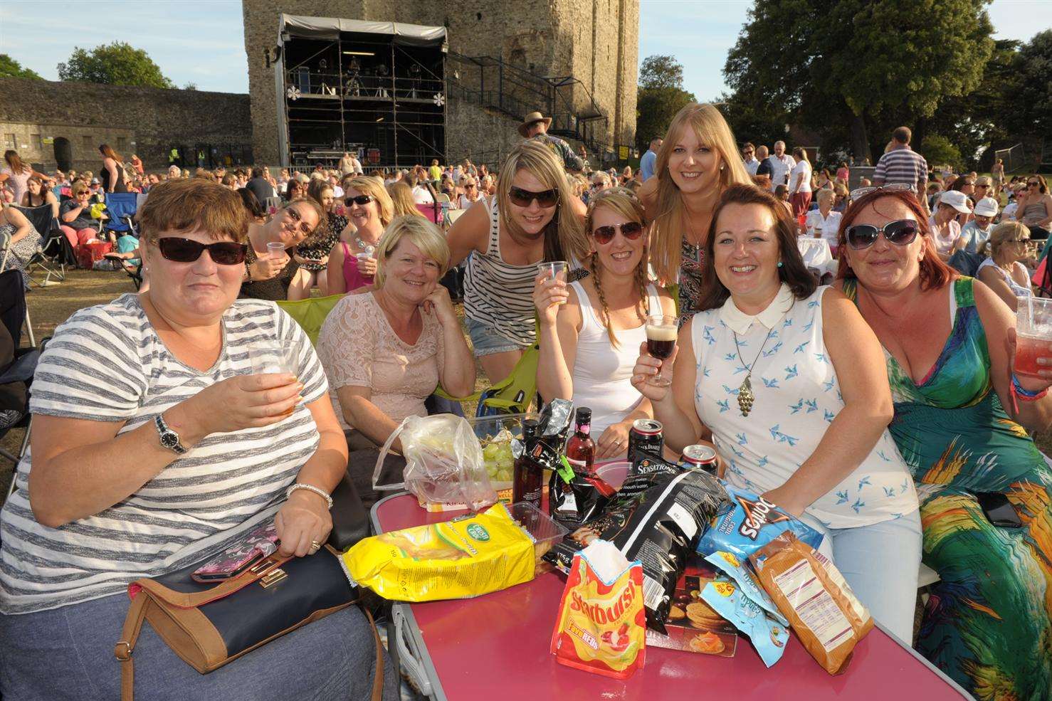 Enjoying the atmosphere at the Castle Concerts