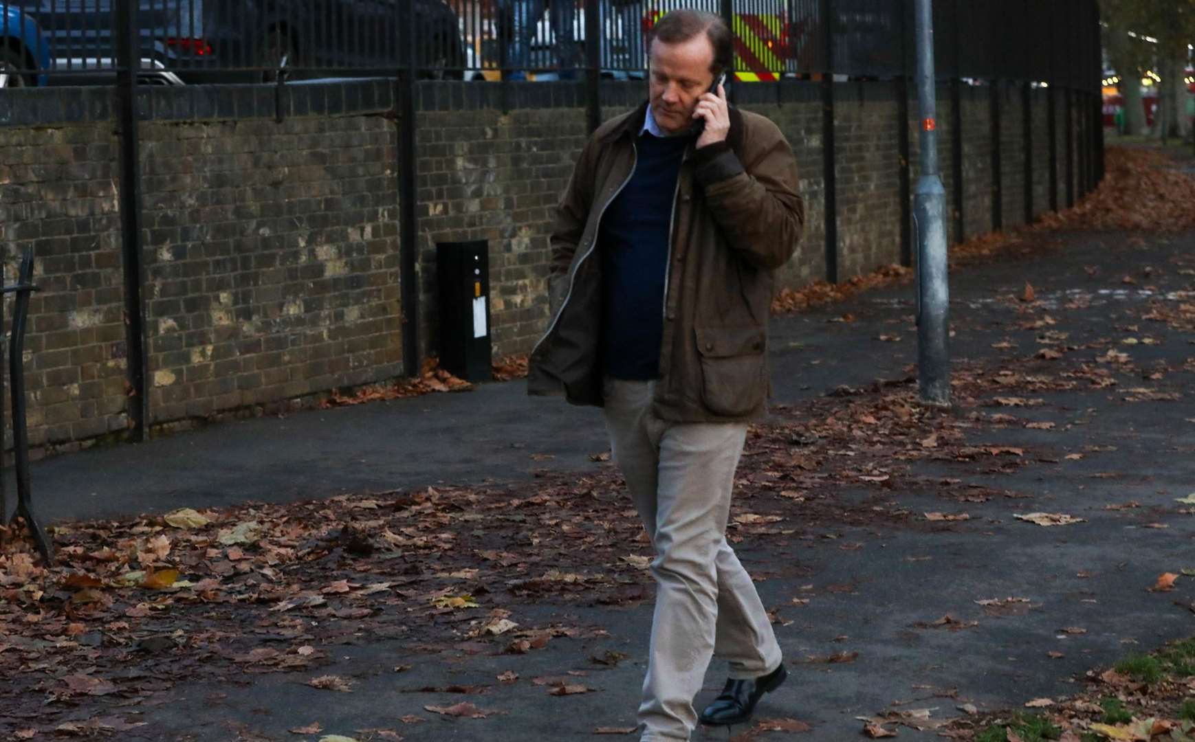 Disgraced ex-MP Charlie Elphicke, pictured near his new Fulham home, after his release from prison Picture: UKNIP