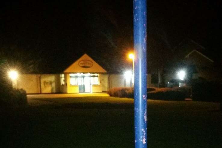 The lamppost near the Sheerness swimming pool