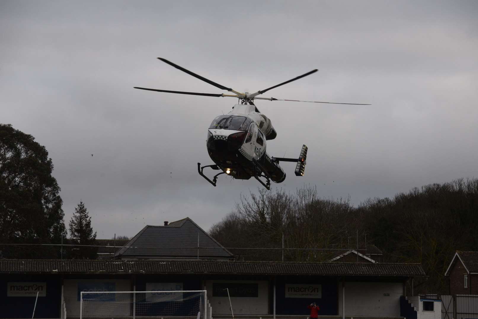 The air ambulance was called to the scene. Picture: Chris Davey