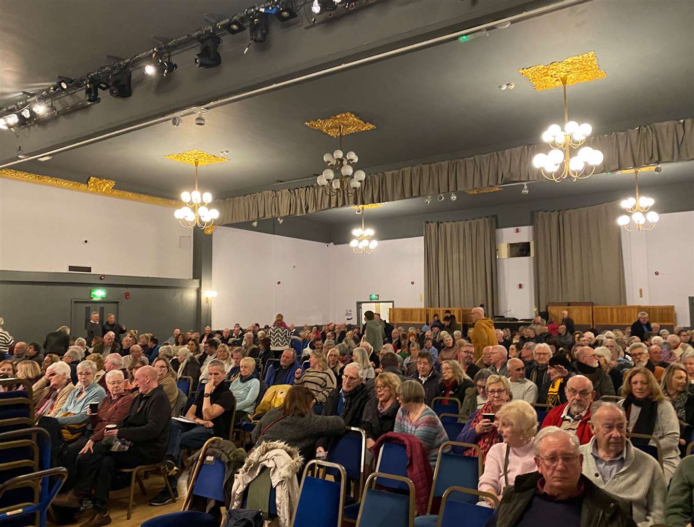The public meeting was packed out with Herne Bay residents wanting to have their say over a controversial new seafront plaza and traffic calming measures