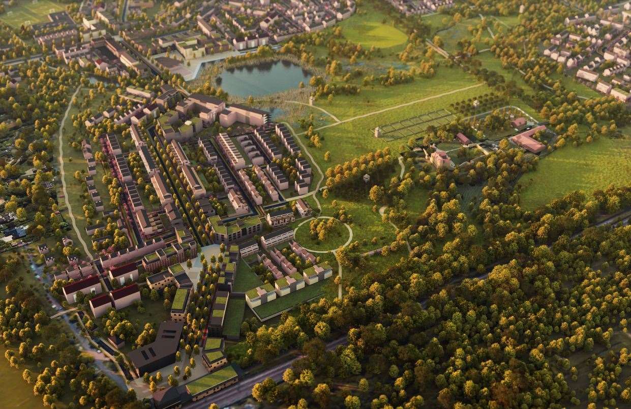 Plans for the first phase of Otterpool Park have been approved. Picture: Otterpool Park LLP