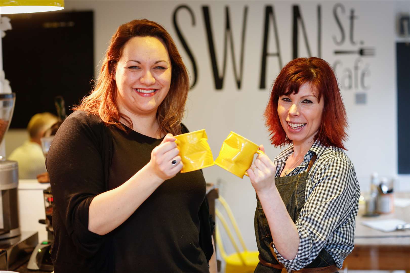 Owner Charlotte Marchant-Slattery and manager Karen Rathbone of the Swan Street Cafe in West Malling