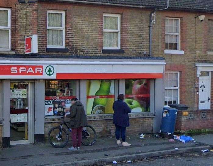 The Spar shop in Upper Fant Road, Maidstone. Stock picture