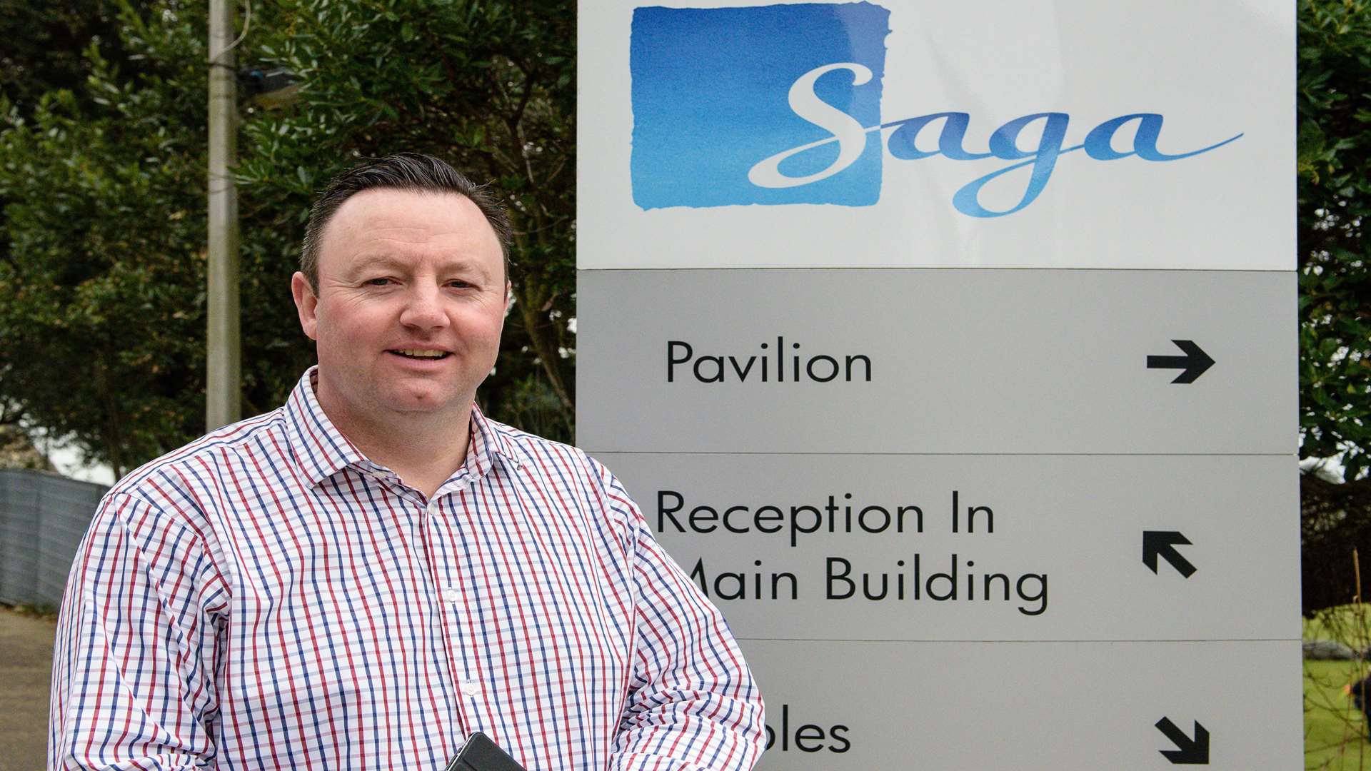 Saga social media manager David Knockton