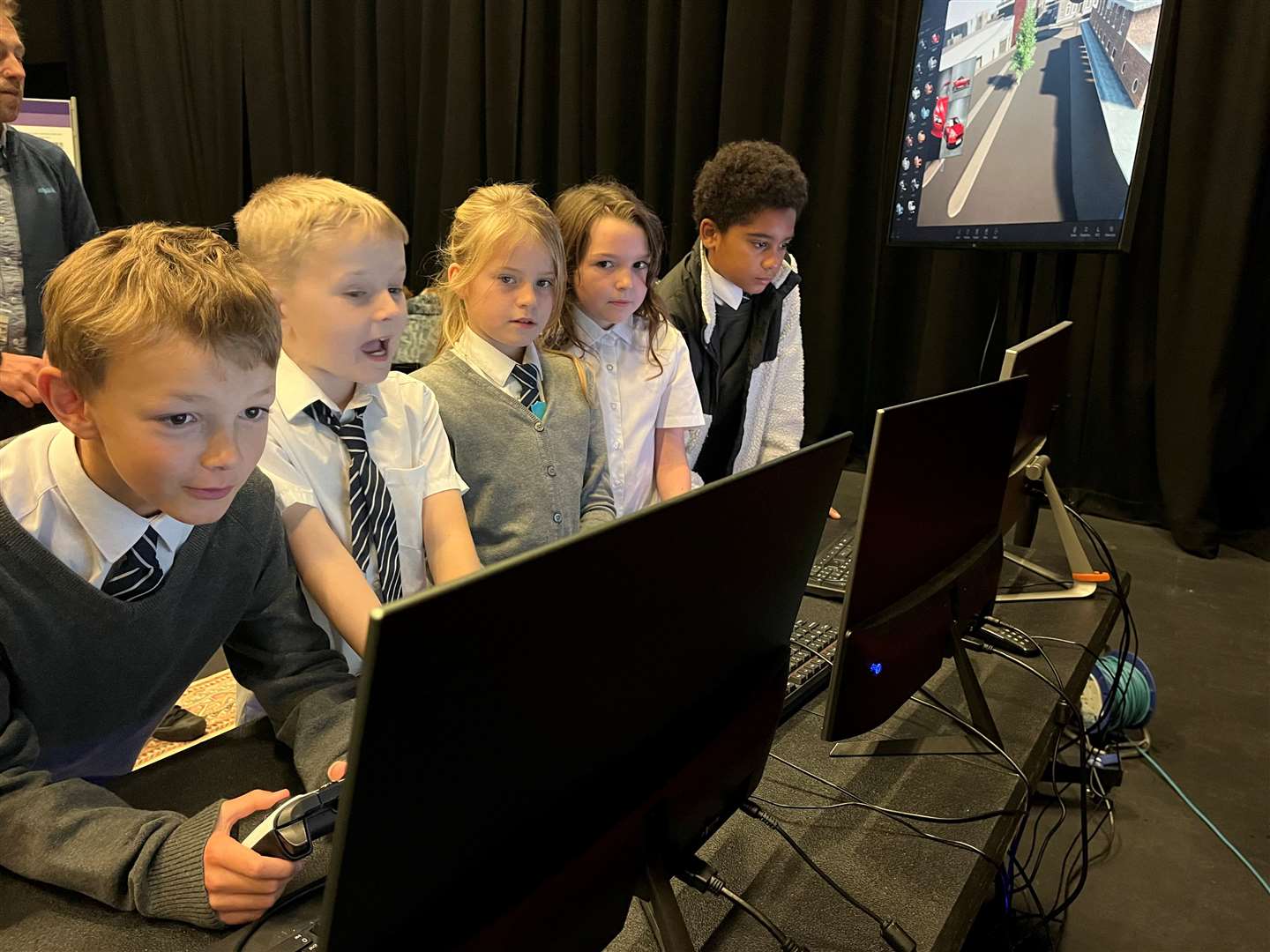 There were a range of interactive experiences for the school children to try. Picture: Folkestone & Hythe District Council