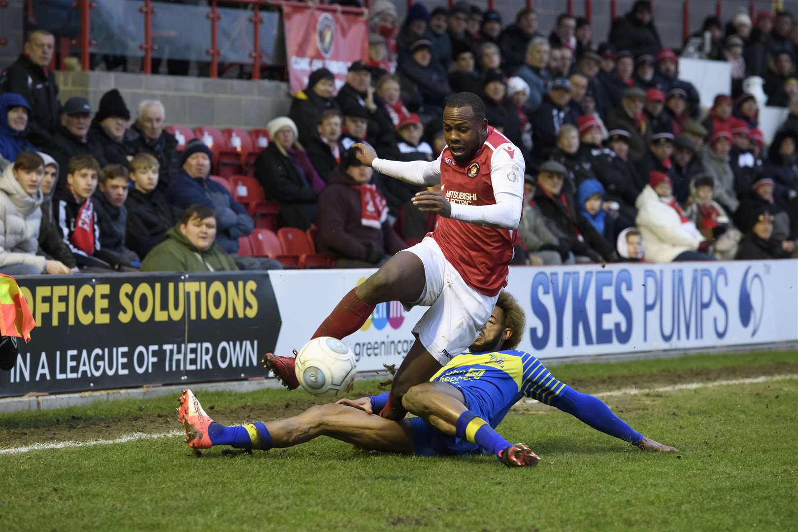 Myles Weston playing for Ebbsfleet United Picture: Andy Payton