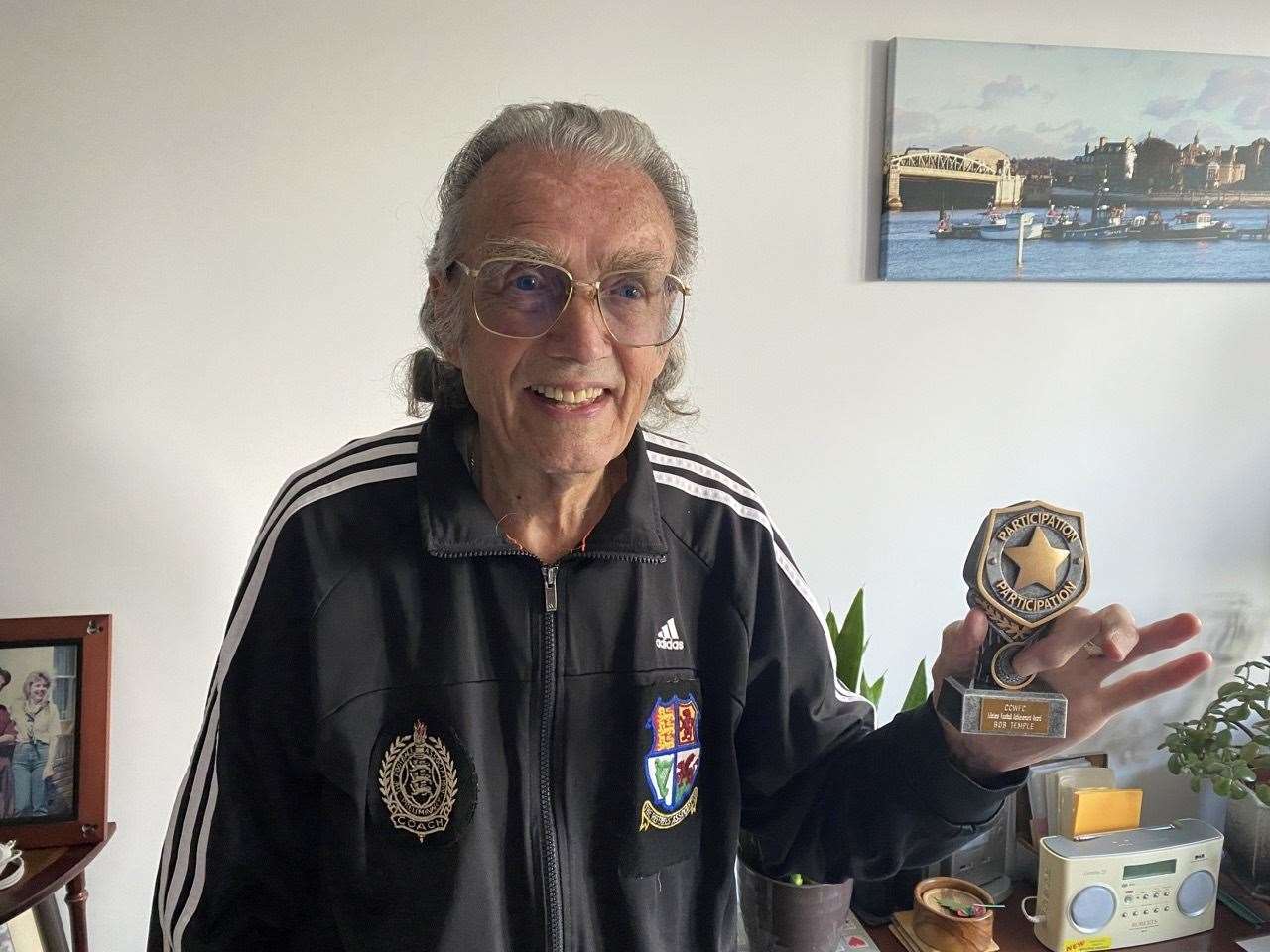 Bob Temple, 90, was presented with a lifetime football achievement award (59638362)