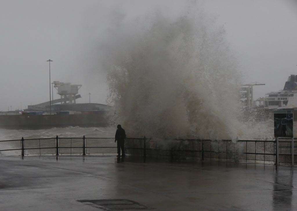 Dover seafront earlier today. Picture: UKnip