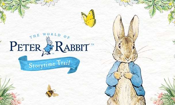 The trail includes childrens' activities and interactive displays. Picture: Peter Rabbit Storytime Trail