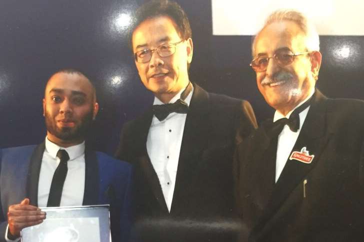 Mr Bari was given the honour at a prestigious awards ceremony