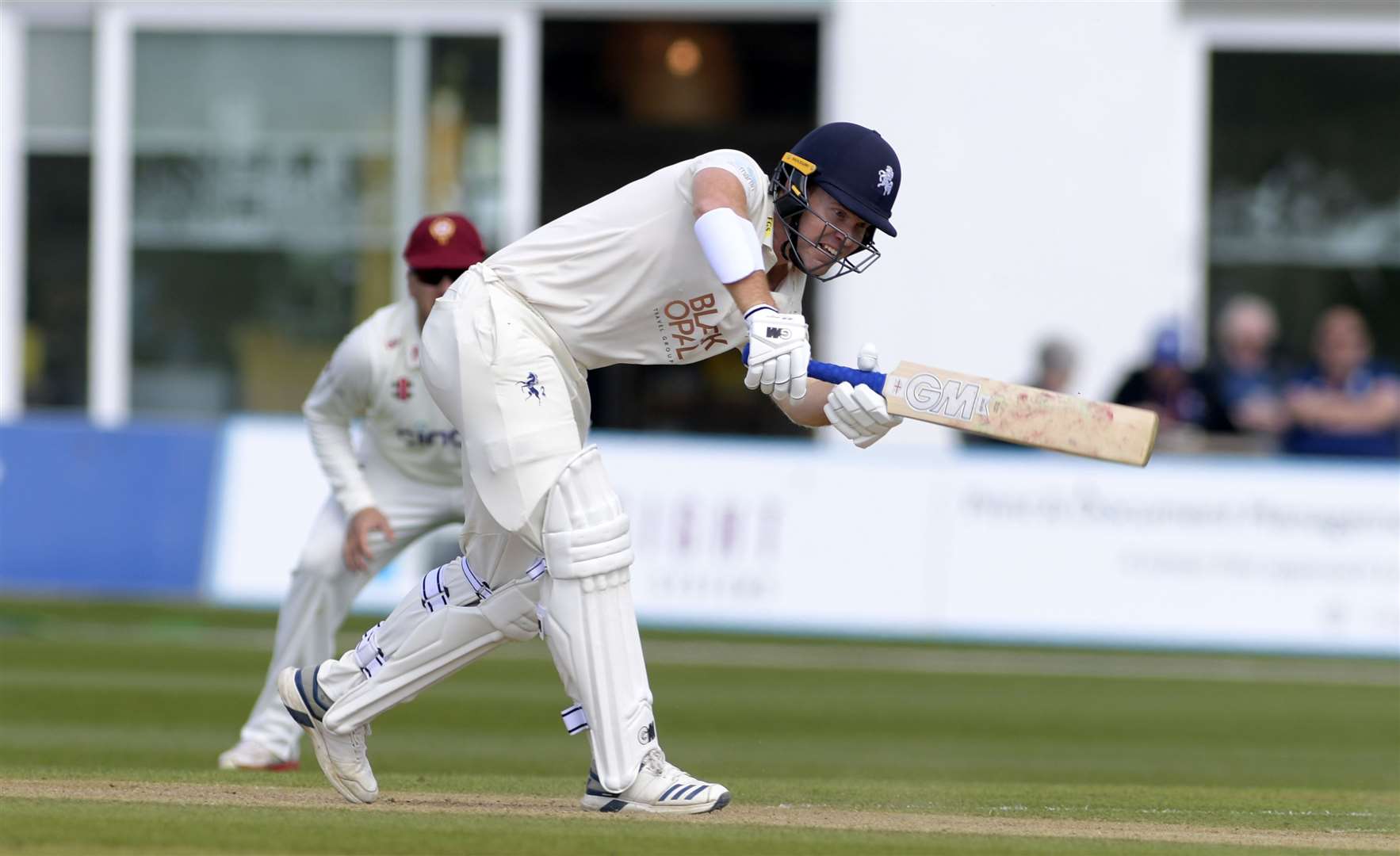 Ben Compton during Kent's seven-wicket County Championship win over Northamptonshire as he racked up an unbeaten century. Picture: Barry Goodwin
