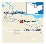 Teynham - where a person was hit by a train.