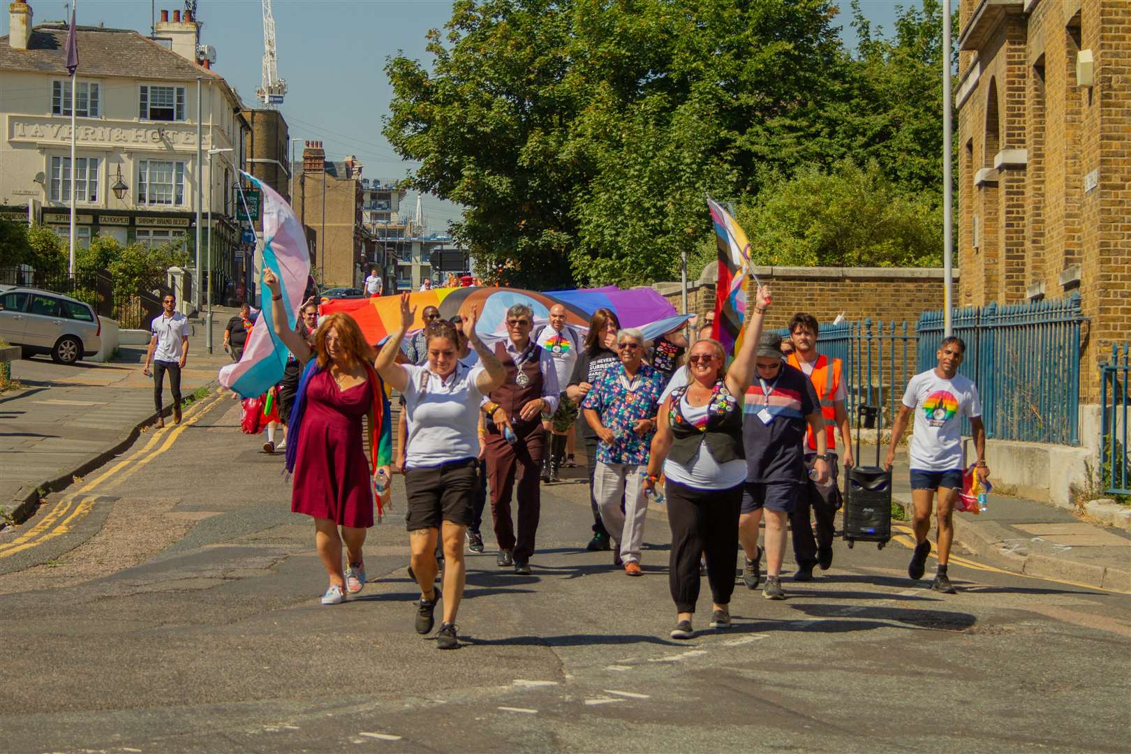 It was the first Pride march in Gravesham. Picture: Ben Archell