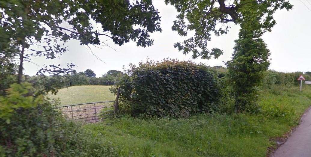 The site sits on rural land near Ewell Minnis. Picture: Google