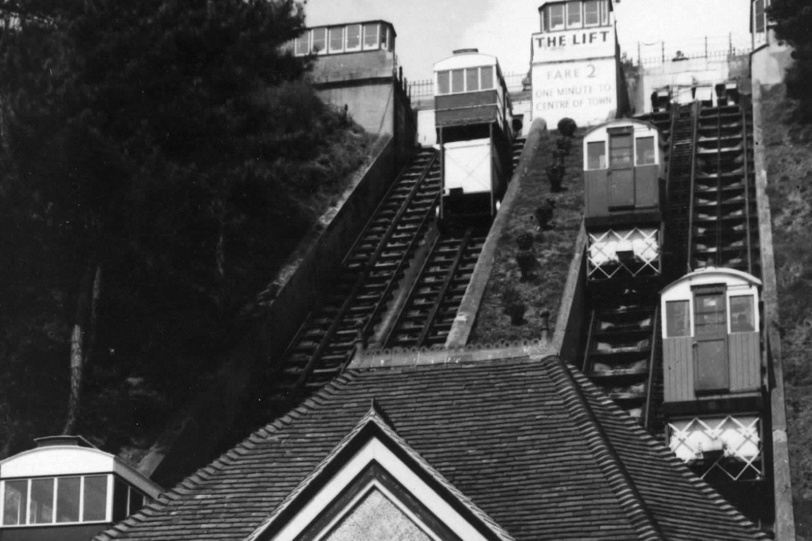 The Leas Lift in 1956