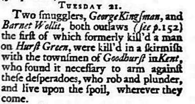 A report of the battle in the Gentlemen's Magazine of 1747